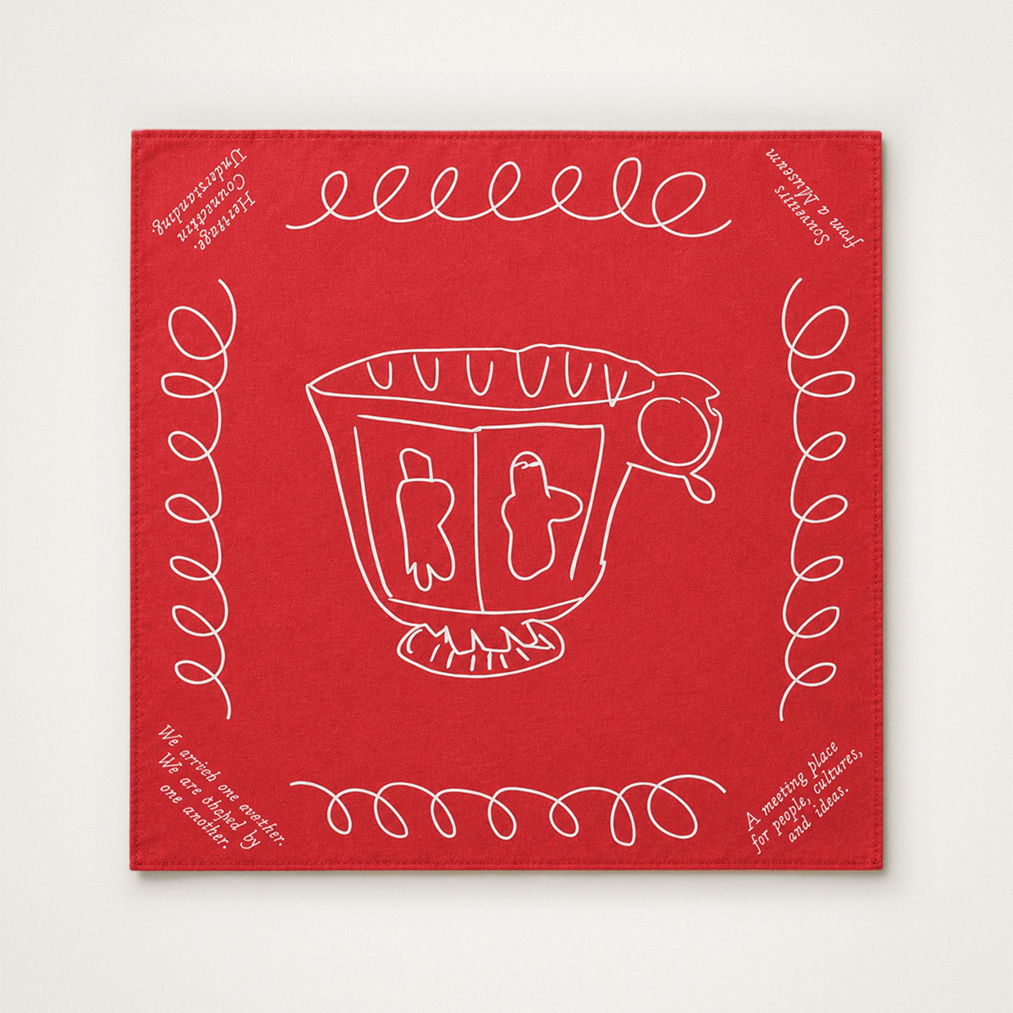 Scarf – Cup with Musicians and Dancers