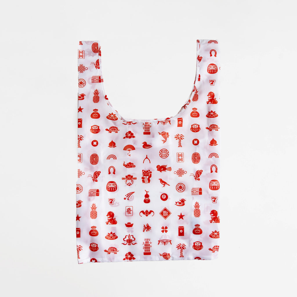 The Lucky Icons White Eco Bag