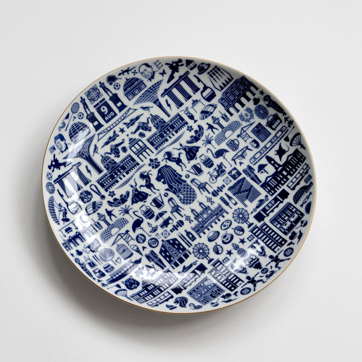 One Singapore 2026 Edition (Gold Rim 24cm Plate)