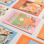 Singapore A to Z - Single illustrated Postcard