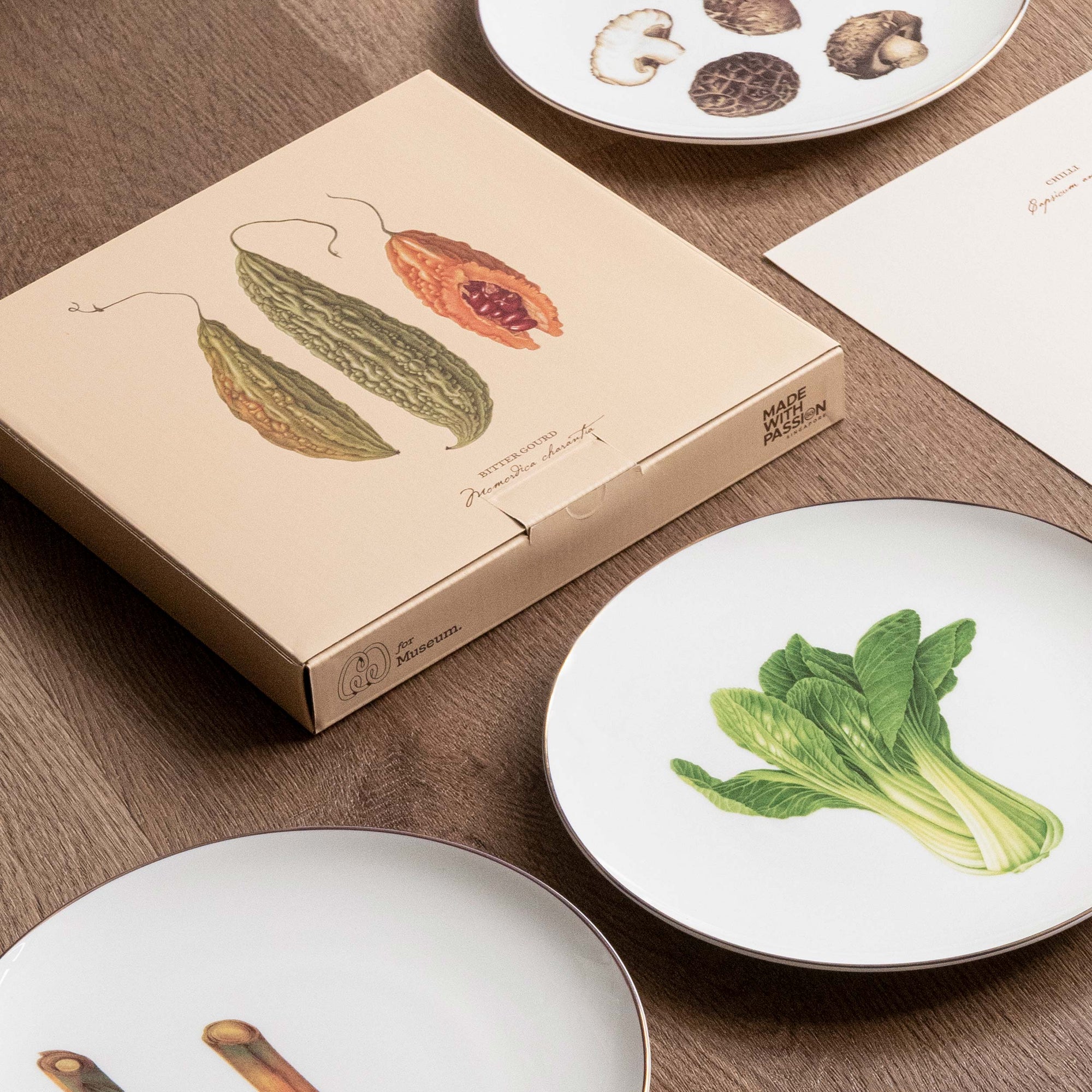 Pasar Botanica- Coriander 8 Inch Plate